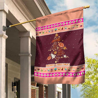 Christmas Cookie Garden Flag with Gingerbread Tree Candy Ornaments and Sweet Treat Pattern - Wonder Print Shop