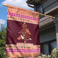 Christmas Cookie Garden Flag with Gingerbread Tree Candy Ornaments and Sweet Treat Pattern - Wonder Print Shop