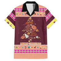 Christmas Cookie Hawaiian Shirt with Gingerbread Tree Candy Ornaments and Sweet Treat Pattern - Wonder Print Shop