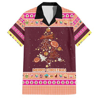 Christmas Cookie Hawaiian Shirt with Gingerbread Tree Candy Ornaments and Sweet Treat Pattern - Wonder Print Shop