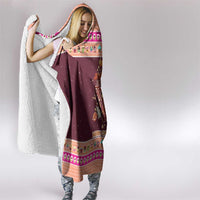 Christmas Cookie Hooded Blanket with Gingerbread Tree Candy Ornaments and Sweet Treat Pattern - Wonder Print Shop