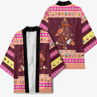 Christmas Cookie Kimono with Gingerbread Tree Candy Ornaments and Sweet Treat Pattern - Wonder Print Shop