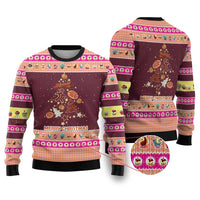 Christmas Cookie Ugly Christmas Sweater with Gingerbread Tree Candy Ornaments and Sweet Treat Pattern - Wonder Print Shop