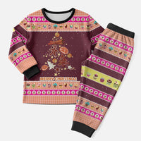 Christmas Cookie Christmas Pajama Set with Gingerbread Tree Candy Ornaments and Sweet Treat Pattern - Wonder Print Shop