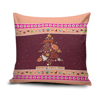 Christmas Cookie Pillow Cover with Gingerbread Tree Candy Ornaments and Sweet Treat Pattern - Wonder Print Shop