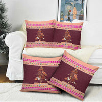 Christmas Cookie Pillow Cover with Gingerbread Tree Candy Ornaments and Sweet Treat Pattern - Wonder Print Shop