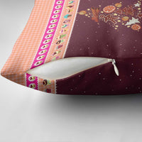 Christmas Cookie Pillow Cover with Gingerbread Tree Candy Ornaments and Sweet Treat Pattern - Wonder Print Shop