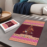 Christmas Cookie Puzzle with Gingerbread Tree Candy Ornaments and Sweet Treat Pattern - Wonder Print Shop