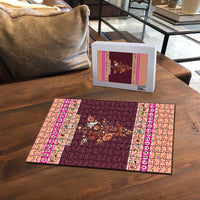 Christmas Cookie Puzzle with Gingerbread Tree Candy Ornaments and Sweet Treat Pattern - Wonder Print Shop