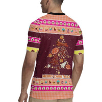 Christmas Cookie Rugby Jersey with Gingerbread Tree Candy Ornaments and Sweet Treat Pattern - Wonder Print Shop