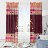 Christmas Cookie Window Curtain with Gingerbread Tree Candy Ornaments and Sweet Treat Pattern - Wonder Print Shop