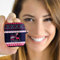 Flamingo I Am The Reason Santa Has A Naughty Christmas AirPods Case Xmas Holiday Patterns - Wonder Print Shop