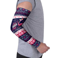 Flamingo I Am The Reason Santa Has A Naughty Christmas Arm Sleeves Xmas Holiday Patterns - Wonder Print Shop