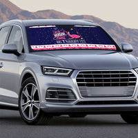 Flamingo I Am The Reason Santa Has A Naughty Christmas Auto Sun Shade Xmas Holiday Patterns - Wonder Print Shop