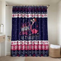 Flamingo I Am The Reason Santa Has A Naughty Christmas Bathroom Set Xmas Holiday Patterns - Wonder Print Shop