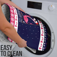 Flamingo I Am The Reason Santa Has A Naughty Christmas Bathroom Set Xmas Holiday Patterns - Wonder Print Shop