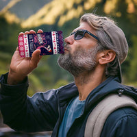 Flamingo I Am The Reason Santa Has A Naughty Christmas 4 in 1 Can Cooler Tumbler Xmas Holiday Patterns - Wonder Print Shop