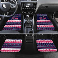 Flamingo I Am The Reason Santa Has A Naughty Christmas Car Mats Xmas Holiday Patterns - Wonder Print Shop