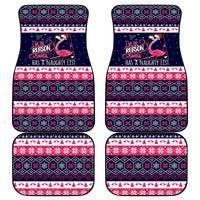 Flamingo I Am The Reason Santa Has A Naughty Christmas Car Mats Xmas Holiday Patterns - Wonder Print Shop