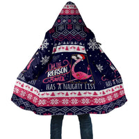 Flamingo I Am The Reason Santa Has A Naughty Christmas Cloak Xmas Holiday Patterns - Wonder Print Shop