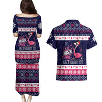 Flamingo I Am The Reason Santa Has A Naughty Christmas Couples Matching Puletasi and Hawaiian Shirt Xmas Holiday Patterns - Wonder Print Shop