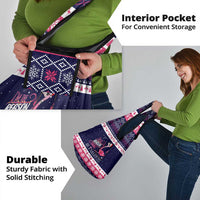 Flamingo I Am The Reason Santa Has A Naughty Christmas Grocery Bag Xmas Holiday Patterns - Wonder Print Shop