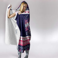 Flamingo I Am The Reason Santa Has A Naughty Christmas Hooded Blanket Xmas Holiday Patterns - Wonder Print Shop