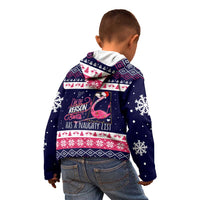 Flamingo I Am The Reason Santa Has A Naughty Christmas Kid Hoodie Xmas Holiday Patterns - Wonder Print Shop