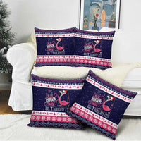 Flamingo I Am The Reason Santa Has A Naughty Christmas Pillow Cover Xmas Holiday Patterns - Wonder Print Shop