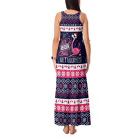 Flamingo I Am The Reason Santa Has A Naughty Christmas Tank Maxi Dress Xmas Holiday Patterns - Wonder Print Shop