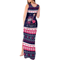 Flamingo I Am The Reason Santa Has A Naughty Christmas Tank Maxi Dress Xmas Holiday Patterns - Wonder Print Shop