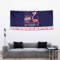 Flamingo I Am The Reason Santa Has A Naughty Christmas Tapestry Xmas Holiday Patterns - Wonder Print Shop