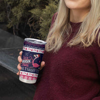 Flamingo I Am The Reason Santa Has A Naughty Christmas Tumbler Cup Xmas Holiday Patterns - Wonder Print Shop