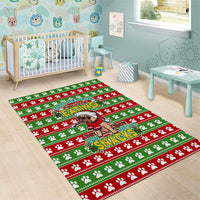 French Bulldog See You Eating Snacks Christmas Area Rug Xmas Holiday Patterns - Wonder Print Shop
