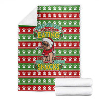 French Bulldog See You Eating Snacks Christmas Blanket Xmas Holiday Patterns - Wonder Print Shop
