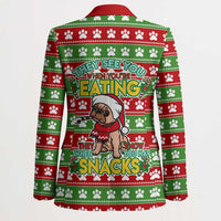 French Bulldog See You Eating Snacks Christmas Blazer Xmas Holiday Patterns - Wonder Print Shop