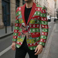 French Bulldog See You Eating Snacks Christmas Blazer Xmas Holiday Patterns - Wonder Print Shop