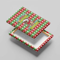 French Bulldog See You Eating Snacks Christmas Canvas Wall Art Xmas Holiday Patterns - Wonder Print Shop