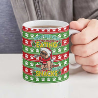 French Bulldog See You Eating Snacks Christmas Ceramic Mug Xmas Holiday Patterns - undefined