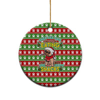 French Bulldog See You Eating Snacks Christmas Ceramic Ornament Xmas Holiday Patterns - Wonder Print Shop
