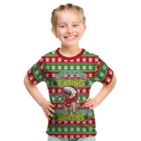 French Bulldog See You Eating Snacks Christmas Kid T Shirt Xmas Holiday Patterns - Wonder Print Shop