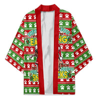 French Bulldog See You Eating Snacks Christmas Kimono Xmas Holiday Patterns - Wonder Print Shop