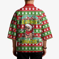 French Bulldog See You Eating Snacks Christmas Kimono Xmas Holiday Patterns - Wonder Print Shop