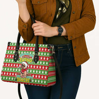 French Bulldog See You Eating Snacks Christmas Leather Bag Xmas Holiday Patterns - Wonder Print Shop