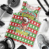 French Bulldog See You Eating Snacks Christmas Men Tank Top Xmas Holiday Patterns - Wonder Print Shop