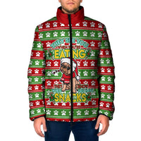 French Bulldog See You Eating Snacks Christmas Padded Jacket Xmas Holiday Patterns - Wonder Print Shop