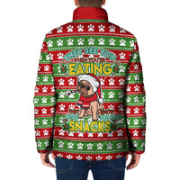French Bulldog See You Eating Snacks Christmas Padded Jacket Xmas Holiday Patterns - Wonder Print Shop