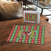 French Bulldog See You Eating Snacks Christmas Puzzle Xmas Holiday Patterns - Wonder Print Shop