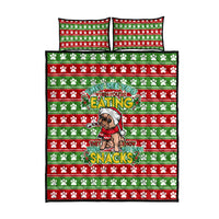 French Bulldog See You Eating Snacks Christmas Quilt Bed Set Xmas Holiday Patterns - Wonder Print Shop