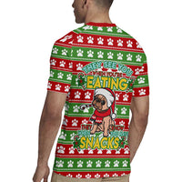 French Bulldog See You Eating Snacks Christmas Rugby Jersey Xmas Holiday Patterns - Wonder Print Shop